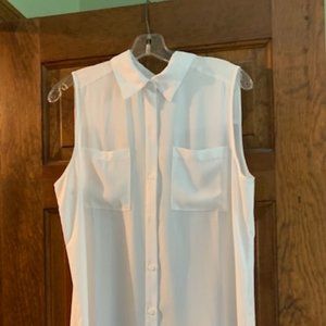 Classic White Chico's Sleeveless Tunic Top